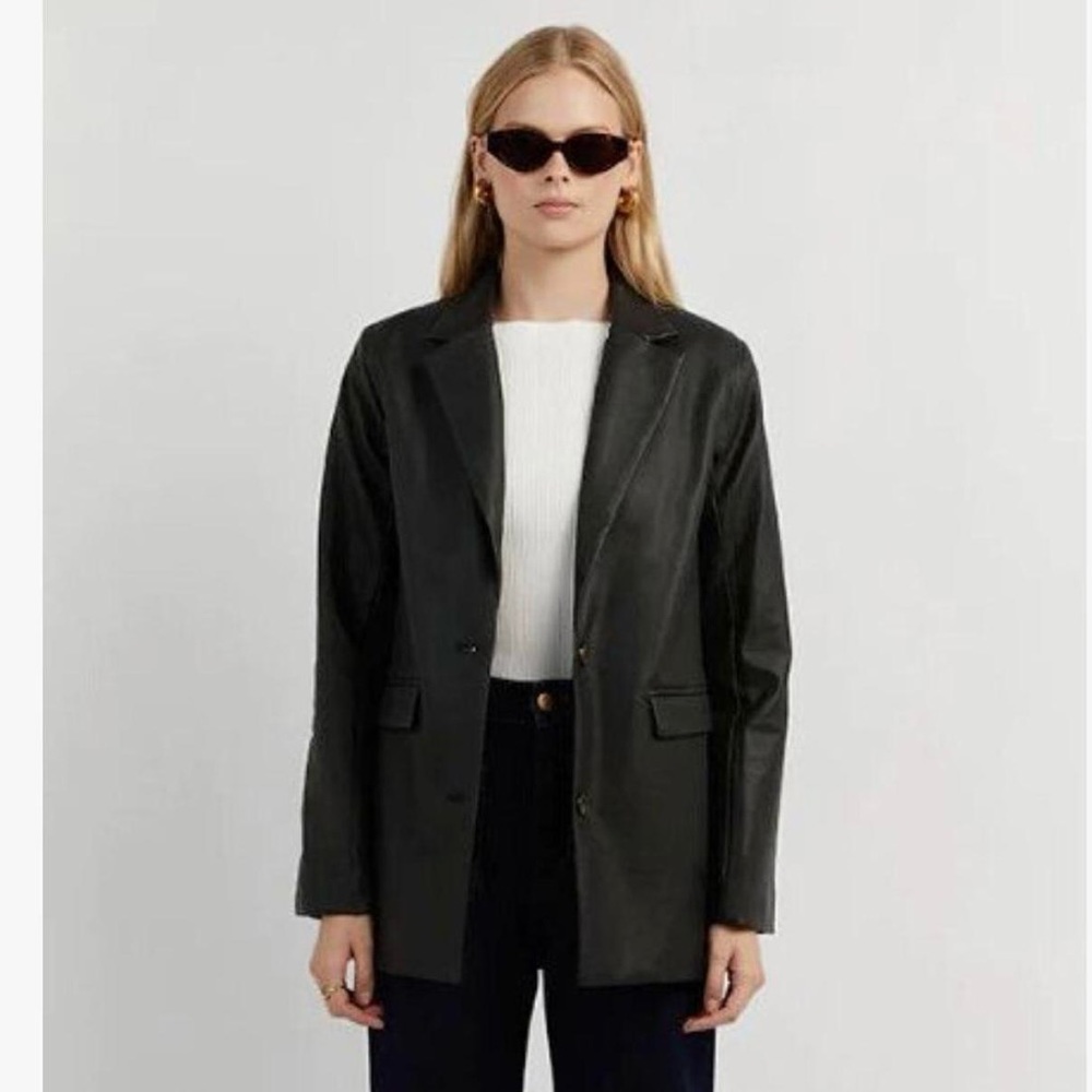 Dissh Faux Leather Blazer - US 4